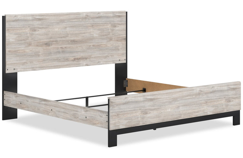 Zen Panel Bed, Light Grey - King Size
