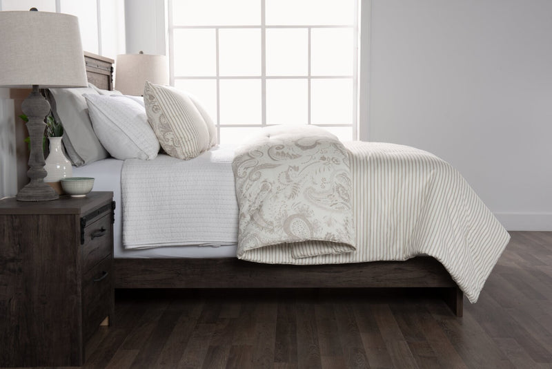 Indie Paisley 3-Piece Full/Queen Comforter Set - White