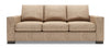 Made in Canada Customizable Sofa Lab Track 85\" Chenille Fabric Sofa Bed with Track Arms - Luxury Taupe