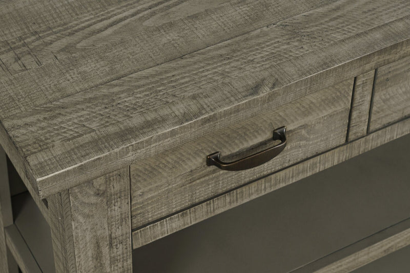Colson 50\" Rustic Sofa Table with Storage and Shelf - Driftwood