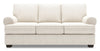 Made in Canada Customizable Sofa Lab Roll 86\" Chenille Fabric Sofa with Rolled Arms - Luxury Sand Beige