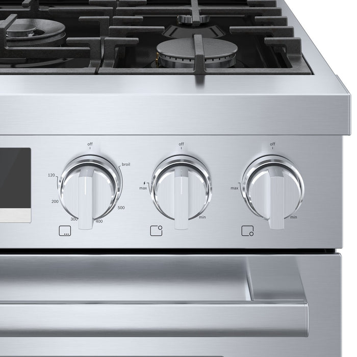 Bosch 800 Series 3.7 Cu. Ft. Industrial-Style Freestanding Gas Range - HGS8055UC