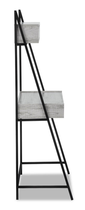 Norris 31.5\" Compact Office Desk with 4-Drawers - Grey