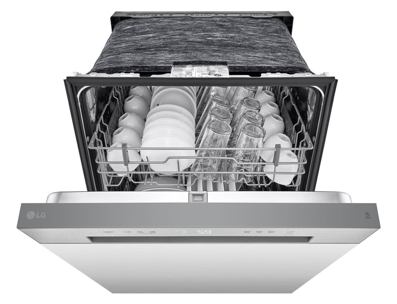 LG 24\" 52 dBA Built-In Front-Control Dishwasher with Dynamic Dry - Platinum Silver - LDFC2423V