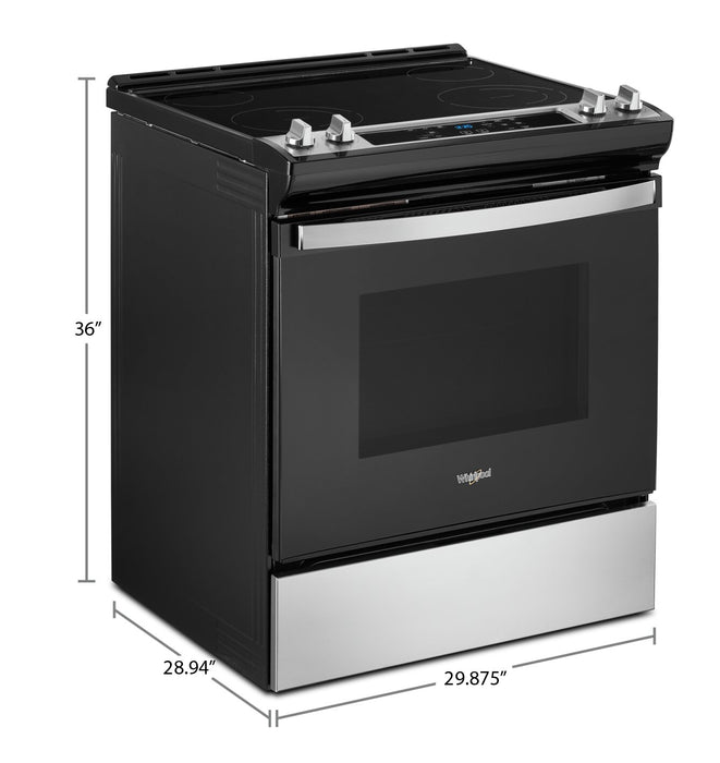 Whirlpool 4.8 Cu. Ft. Electric Range with Self-Clean - Stainless Steel - YWEE515S0LS