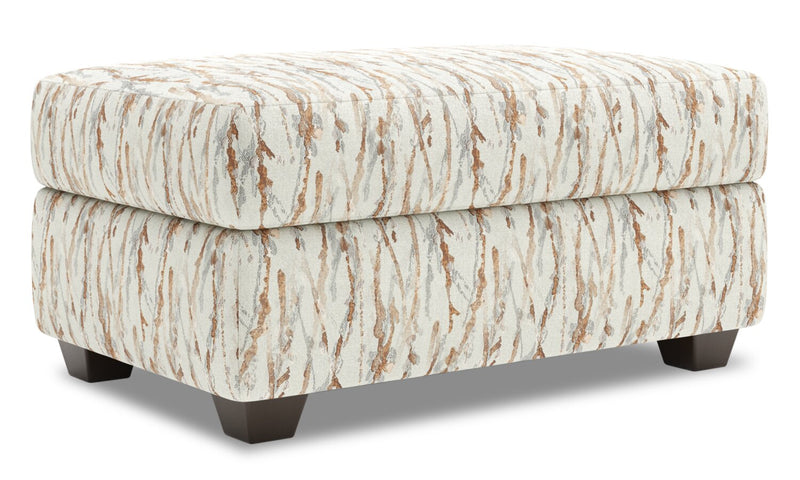 Made in Canada Customizable Sofa Lab The Trunk 39\" Fabric Storage Ottoman - Mineral Multicolour