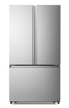 Hisense 36\" 26.6 Cu. Ft. French-Door Refrigerator - Titanium - RF27A3FSE
