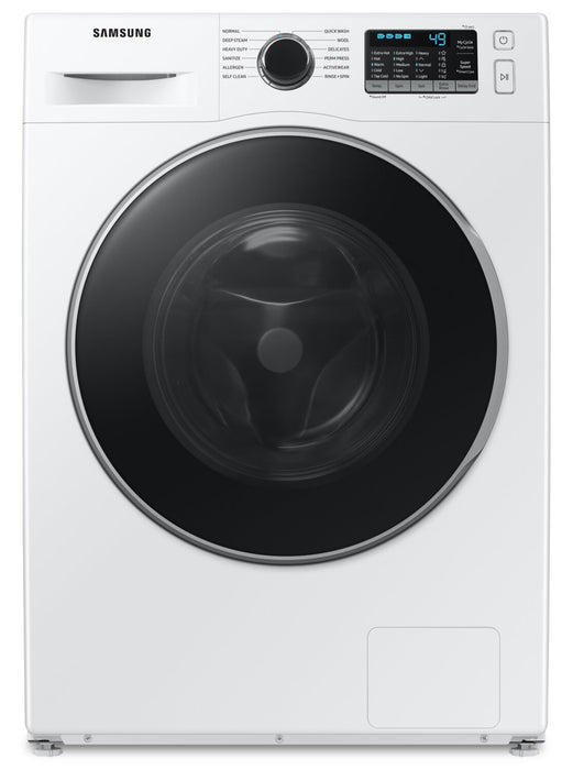 Samsung 24\" 2.9 Cu. Ft. Front-Load Steam Washer - White - Stackable - WW25B6800AW/AC