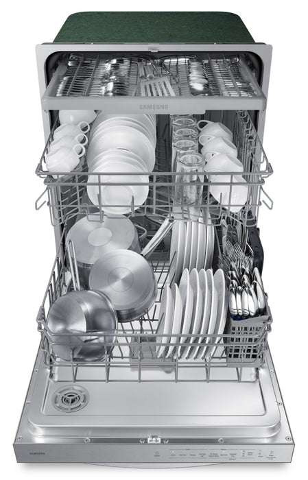 Samsung 24\" 51 dBA Built-In Top-Control Dishwasher with 3rd Rack - DW80CG4051SRAA