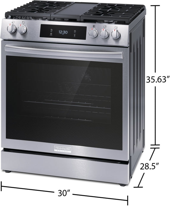 Frigidaire Gallery 6 Cu. Ft. Gas Range With Total Convection and Air Fry - Smudge-Proof® Stainless Steel - GCFG3060BF
