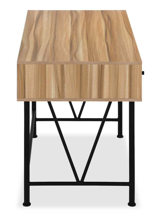 Shia 47.25\" Office Desk with 3-Drawers - Natural