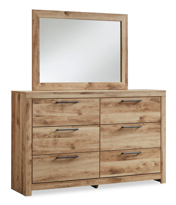 Derekson Bedroom Dresser Mirror - Natural