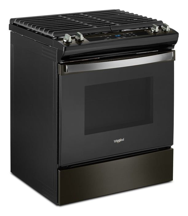 Whirlpool 5 Cu. Ft. Gas Range with Self-Clean - Black Stainless - WEG515S0LV