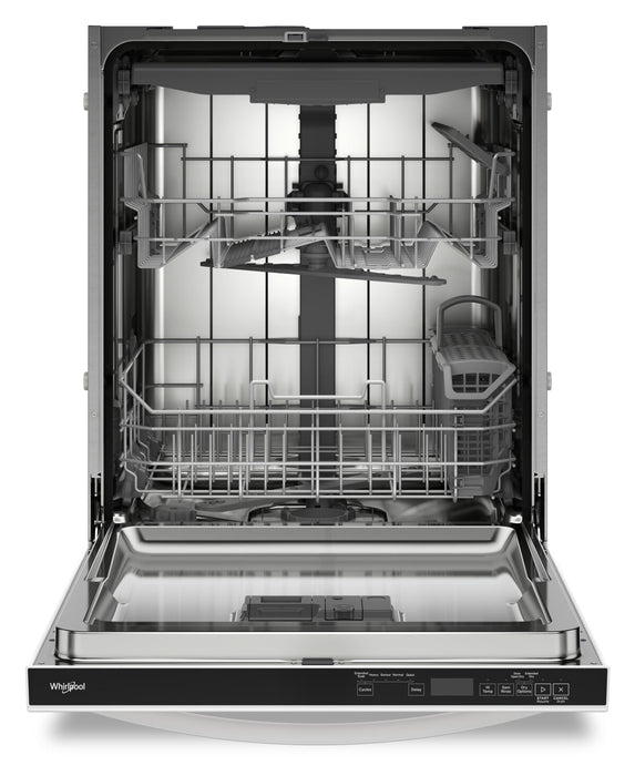 Whirlpool 24\" 44 dBA Built-In Top-Control Dishwasher - White - WDT550SAPW