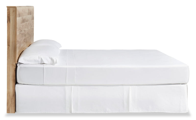 Derekson Panel Headboard, Natural - King Size