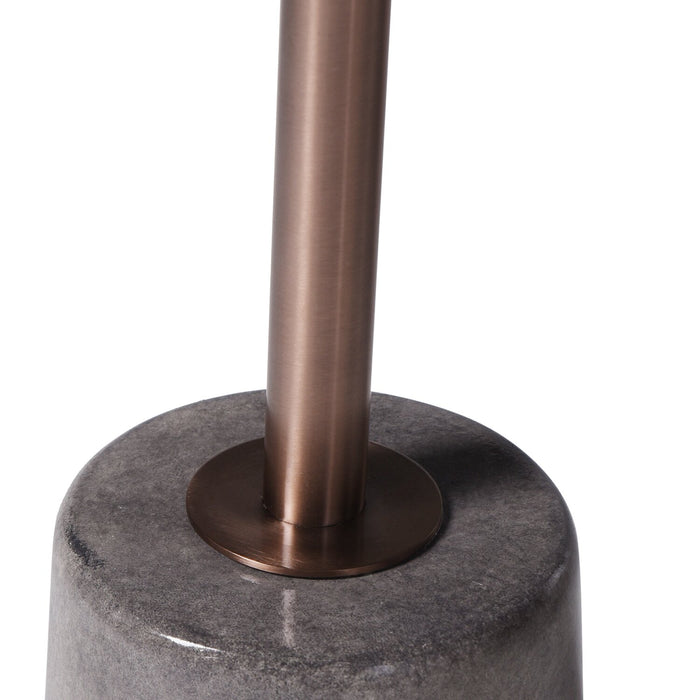 Rosalee 18\" Accent Table - Grey Cement Top & Base