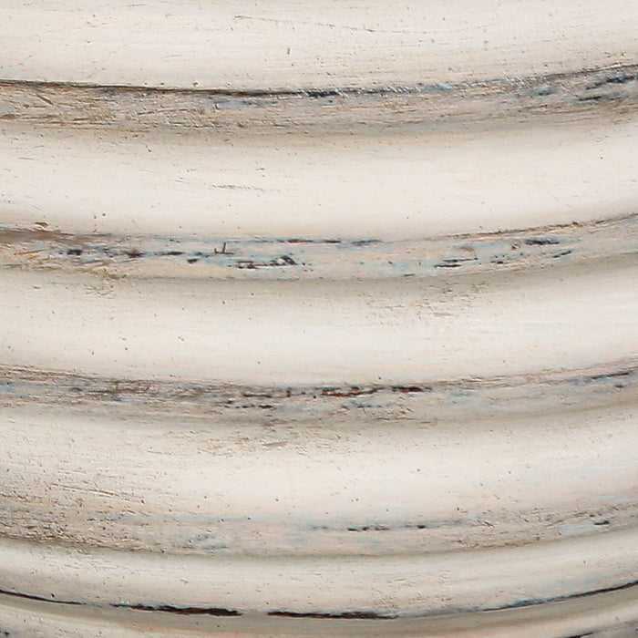 28\" Cream Textured Resin Table Lamp