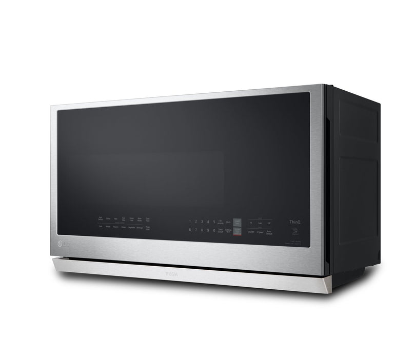 LG 2.1 Cu. Ft. Over-the-Range Microwave with ExtendaVent™ and Sensor Cooking - Smudge Proof Stainless Steel - MVEL2137F