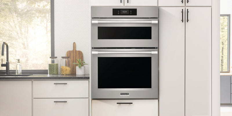Frigidaire Professional 30\" 1.7/5.3 Cu. Ft. Electric Microwave and Wall Oven Combination with Total Convection - Smudge-Proof® Stainless Steel\t - PCWM3080AF