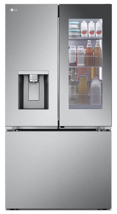 LG 36\" 31 Cu. Ft. French-Door Standard-Depth MAX™ Refrigerator - Smudge Proof Stainless Steel - LRYKS3106S