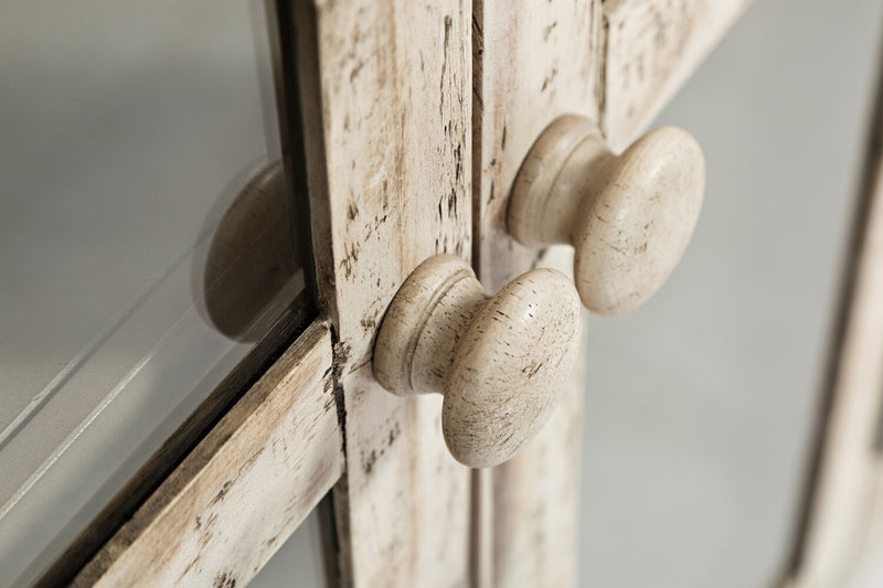 Rocco 70\" 6-Door Large Accent Cabinet - Cream