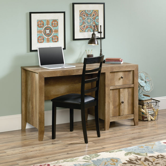 Dakota Pass 53.15\" Computer Office Desk with 2-Drawers - Craftsmen Oak