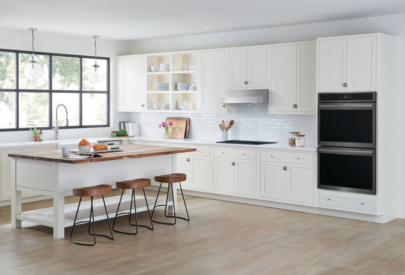 Frigidaire Gallery 30\" 5.3/5.3 Cu. Ft. Electric Double Wall Oven with Total Convection - Smudge-Proof® Black Stainless Steel - GCWD3067AD