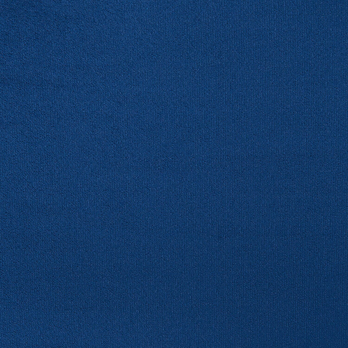 Gabi Upholstered Bed in Blue Velvet Fabric with Gold Finish Legs, Button Tufted - Queen Size