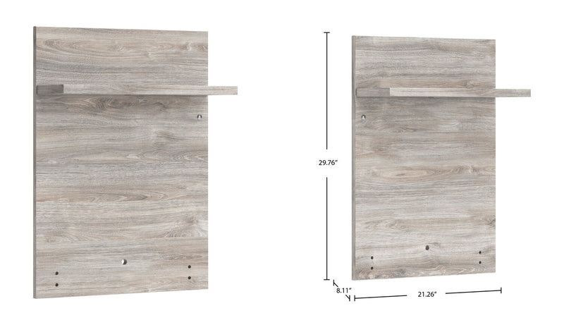 Zen Pier Bed with Headboard, Frame, Nightstands & Piers, USB, LED, Light Grey - King Size