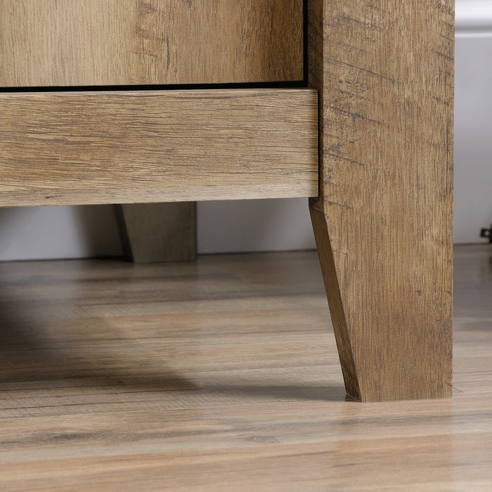 Dakota Pass 53.15\" Computer Office Desk with 2-Drawers - Craftsmen Oak