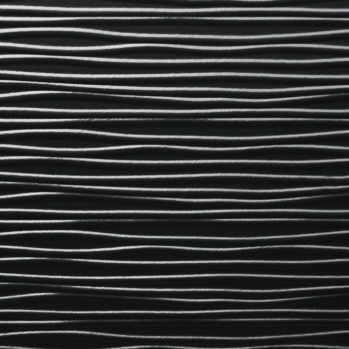 Atlas Bedside 2-Drawer Nightstand, 24.5\"W x 23.4\"H, Mid-Century Modern - Black