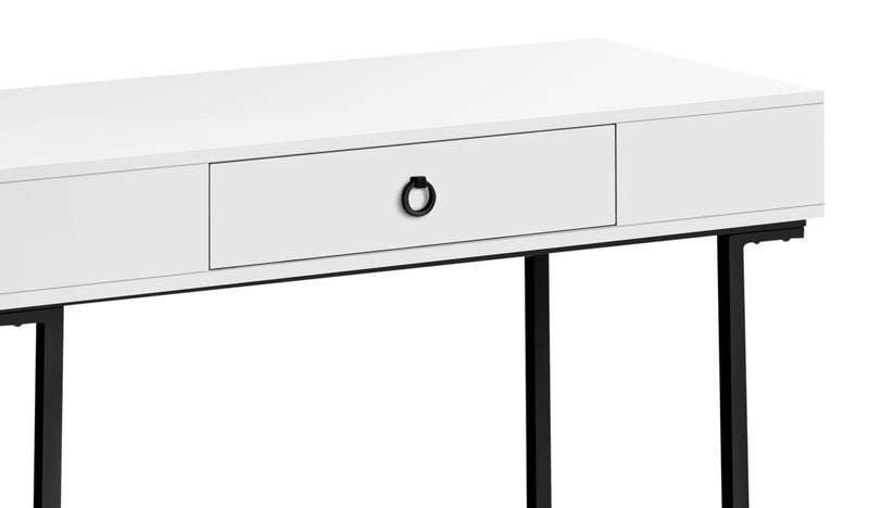 River 41.75\" Office Desk with Drawer - White