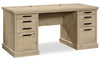 Akira 29.53\" Executvie Office Desk with 6-Drawers - Prime Oak