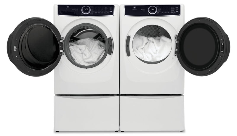 Electrolux 5.2 Cu. Ft. Front-Load Washer and 8 Cu. Ft. Electric Dryer - White