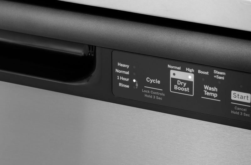 GE 24\" 59 dBA Built-In Front-Control Dishwasher with Piranha Hard Food Disposer - White - GDF510PGRWW