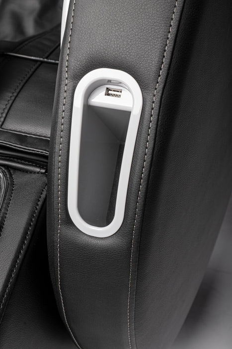 Panasonic Urban 29.5\" Leather-Look Fabric Massage Chair with Bluetooth and USB Port - Black