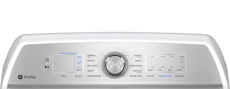 Profile 5.8 Cu. Ft. Top-Load Washer and 7.4 Cu. Ft. Electric Dryer - White