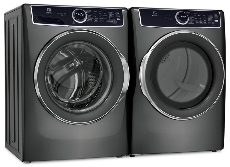 Electrolux 5.2 Cu. Ft. Front-Load Washer and 8 Cu. Ft. Electric Dryer - Titanium