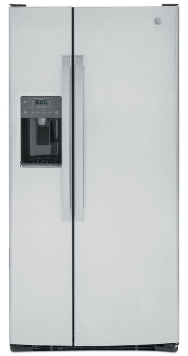GE 33\" 23.2 Cu. Ft. Side-by-Side Refrigerator - Stainless Steel Fingerprint Resistant  - GSS23GYPFS