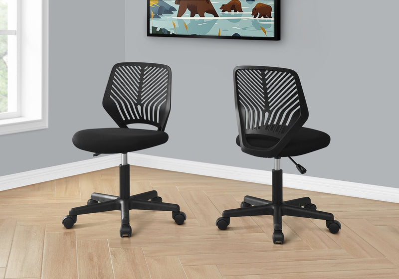 Luke 20\" Kids Office Chair - Black