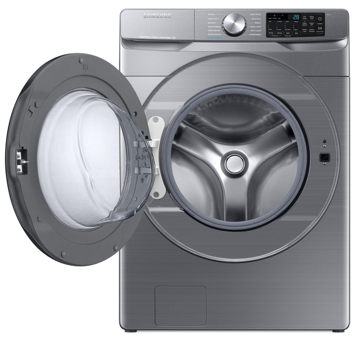 Samsung 5.2 Cu. Ft. Front-Load Steam Washer - Grey - Stackable - WF45B6300AP/US
