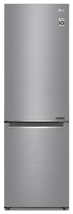 LG 23\" 12 Cu. Ft. Bottom-Mount Counter-Depth Refrigerator - Platinum Silver - LBNC12231V
