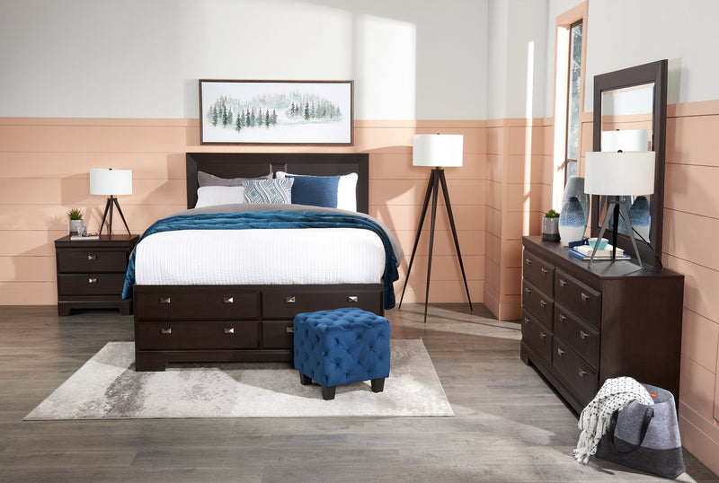 Skyler Matte Black 3-Piece Set, Floor and Two Table Lamps