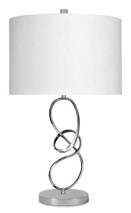 26\" Chrome Swirl Table Lamp