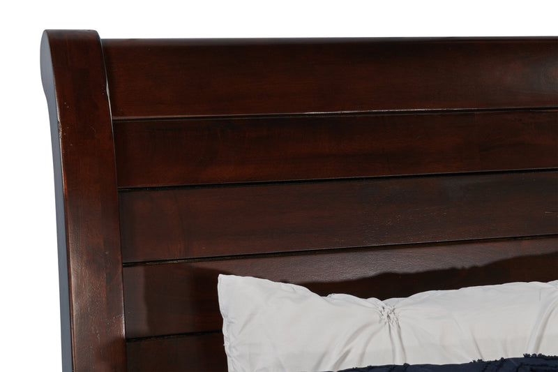 Sonoma Panel Bed with Headboard & Frame, Mango Brown - Queen Size