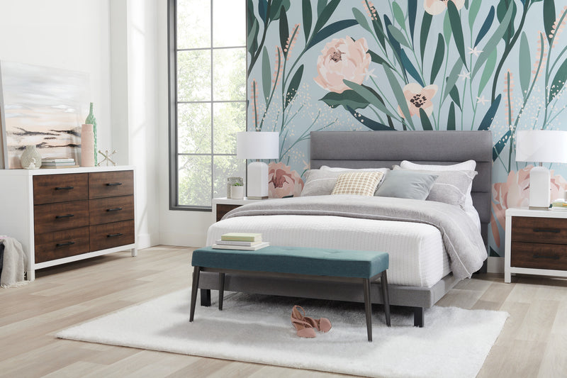 Stripes 3-Piece King Comforter Set - Grey