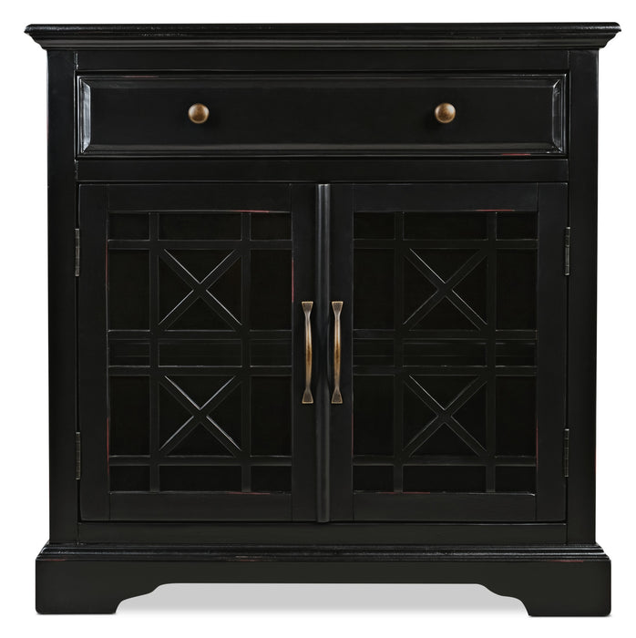 Marseille 32\" Accent Cabinet with Drawer - Black