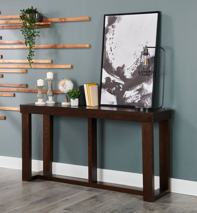 Watson 67\" Contemporary Sofa Table - Dark Brown Wood