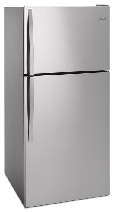 Whirlpool 30\" 18.2 Cu. Ft. Top-Mount Refrigerator - Monochromatic Stainless Steel - WRT318FZDM