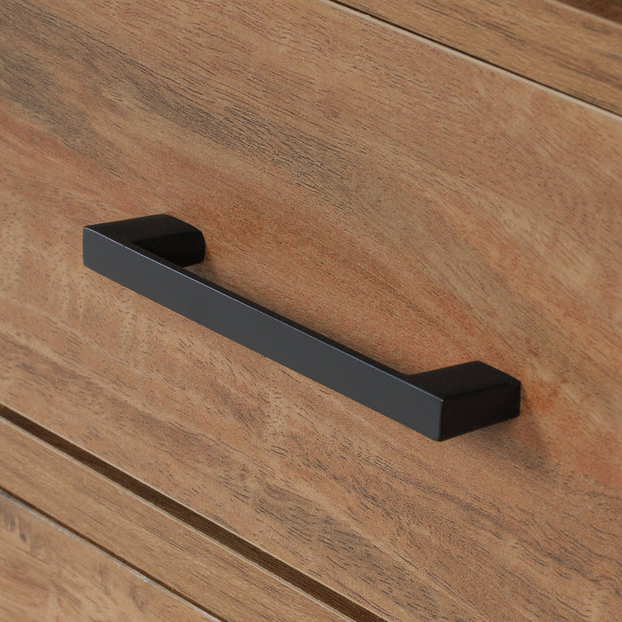 Taryn 59.69\" L-Shaped Office Desk with 2-Drawers - White & Light Brown